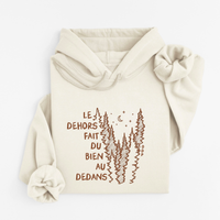 Hoodie Dehors Dedans Sapins