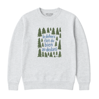 Sweatshirt Dehors Dedans Sapins