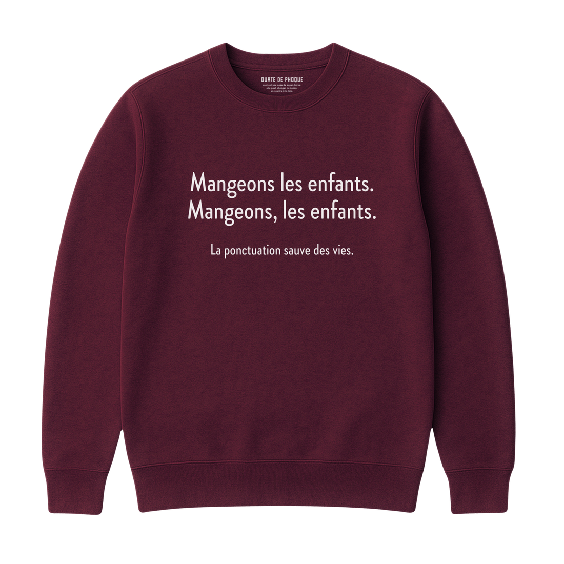 Sweatshirt Mangeons Les Enfants