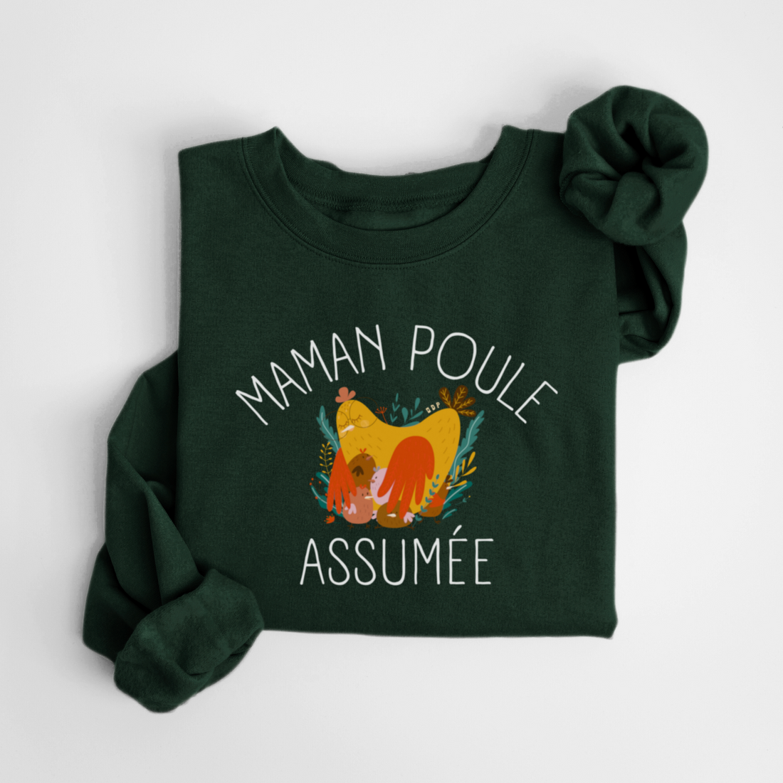 SWEATSHIRT MAMAN POULE - FORÊT