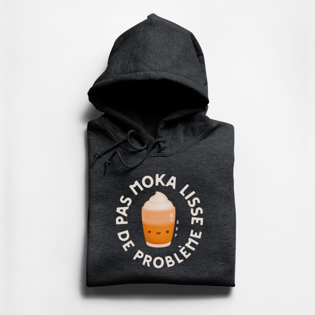 HOODIE MOKA - CHARBON