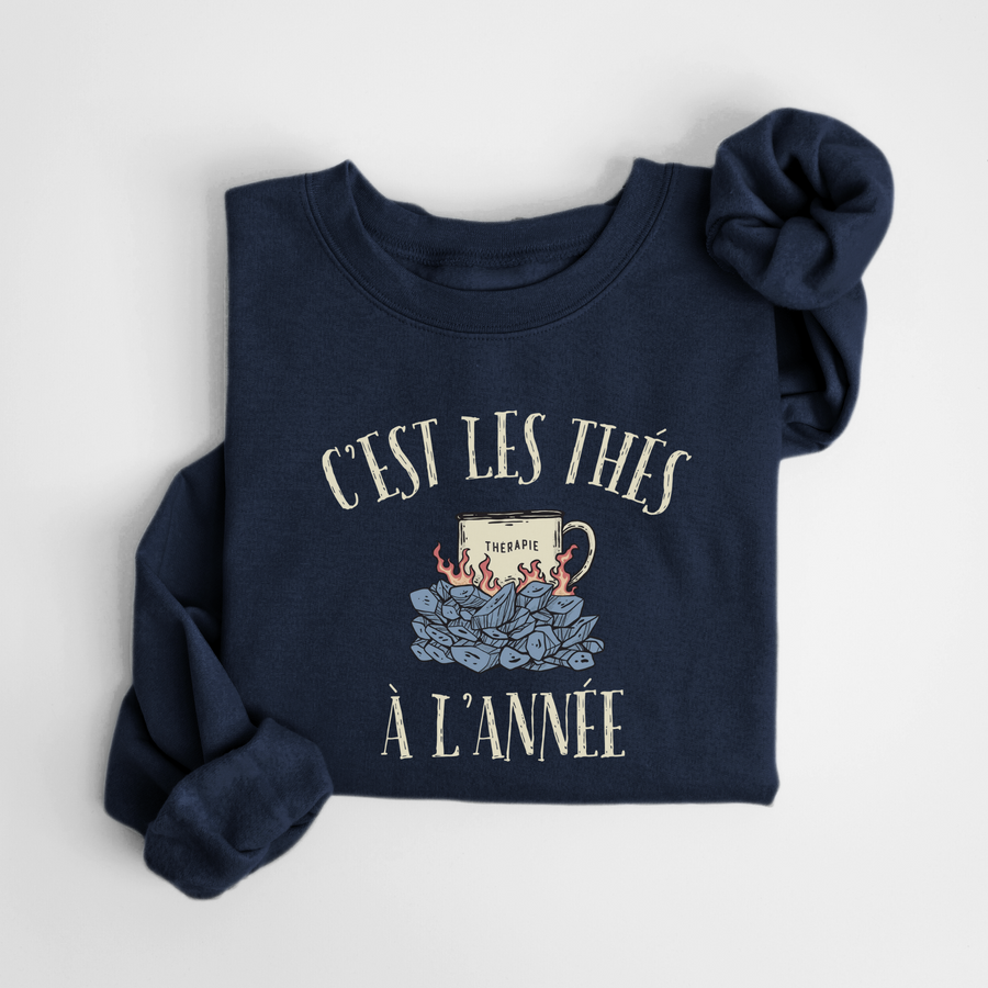 SWEATSHIRT LES THÉS - MARINE