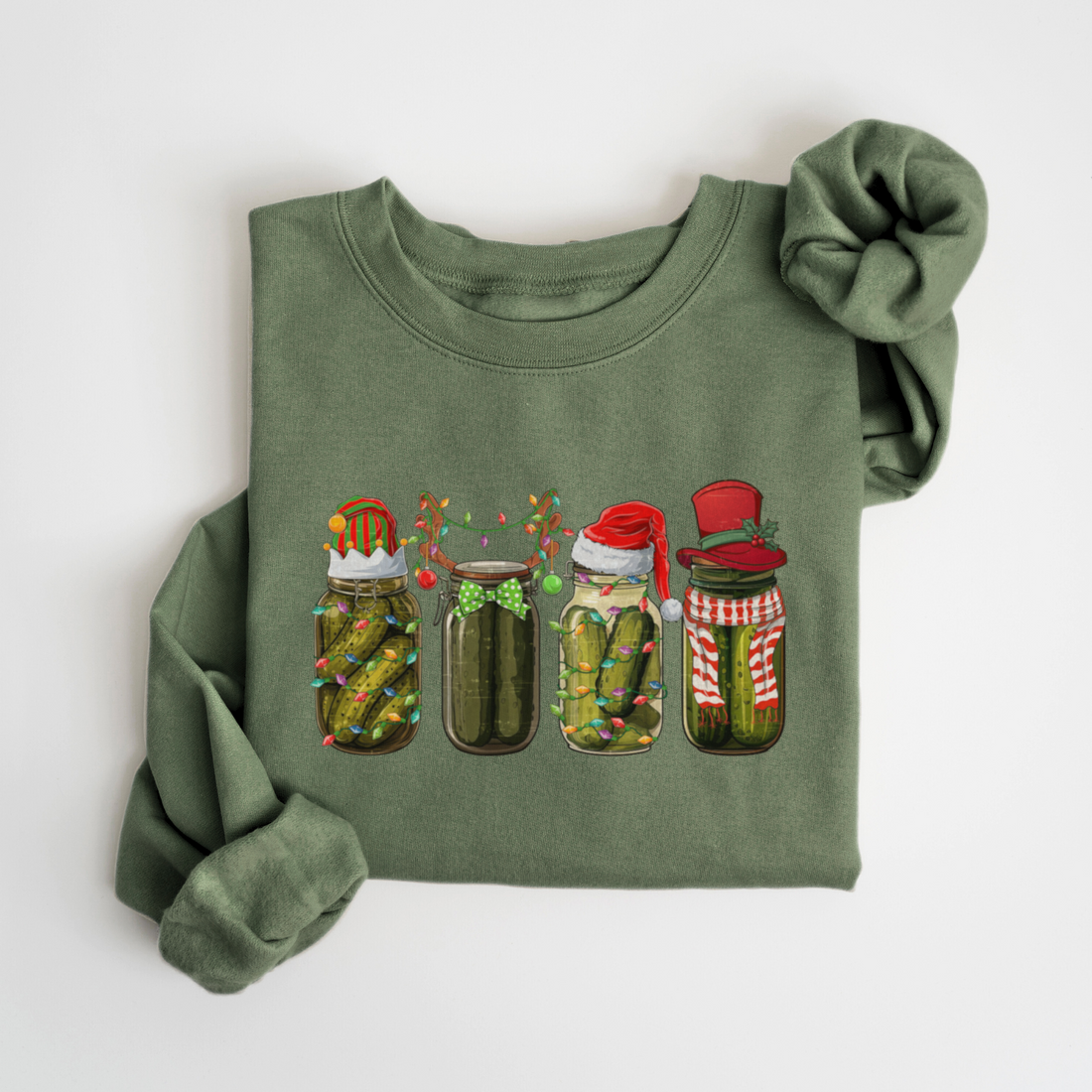 SWEATSHIRT CORNICHONS NOËL - SAUGE