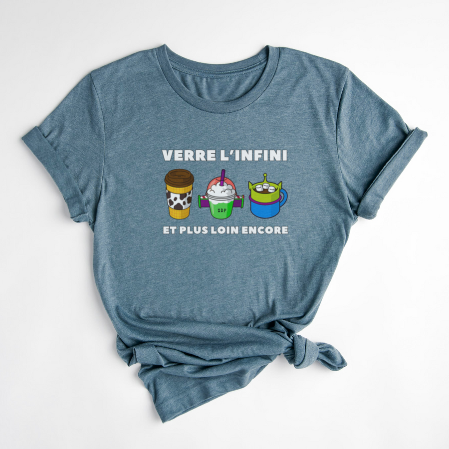 T-SHIRT VERRE L'INFINI - ARDOISE