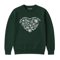 Sweatshirt Coeur Tout Vert