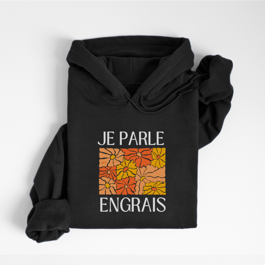 HOODIE ENGRAIS - NOIR