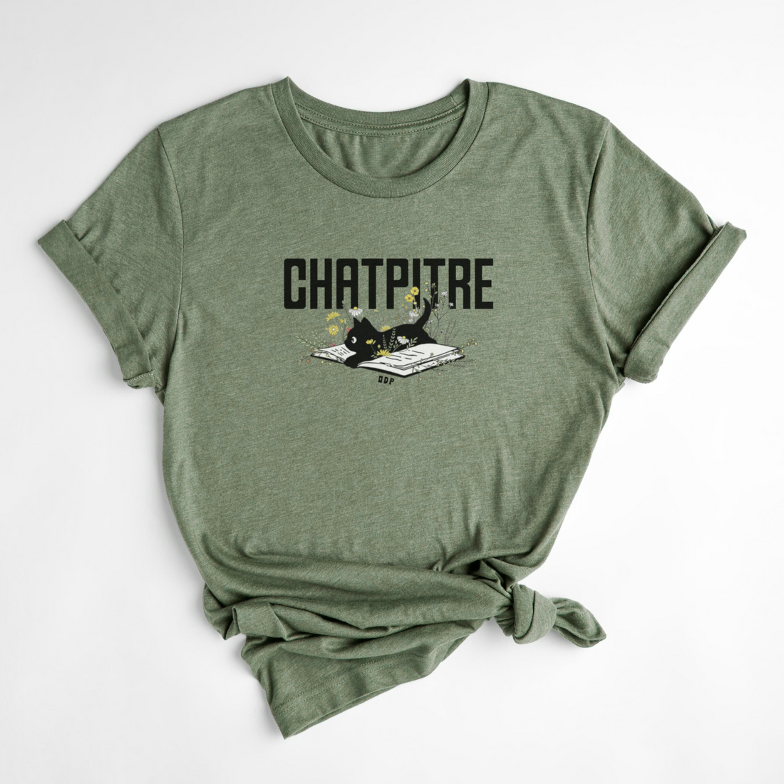 T-SHIRT CHATPITRE - OLIVE