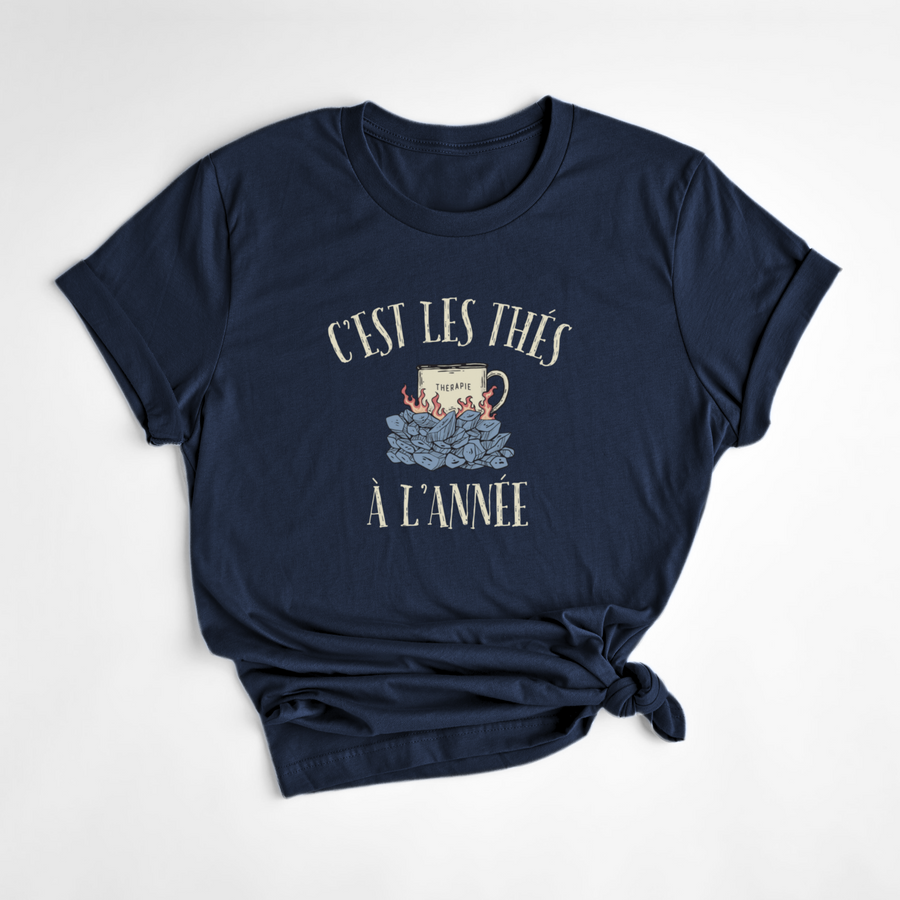 T-SHIRT LES THÉS - MARINE