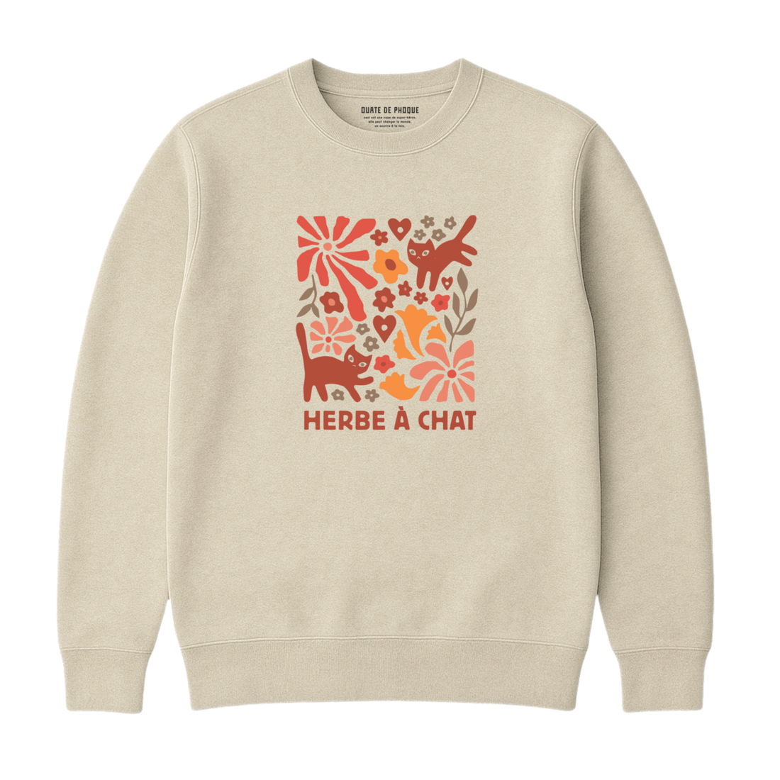 Sweatshirt Herbe À Chat