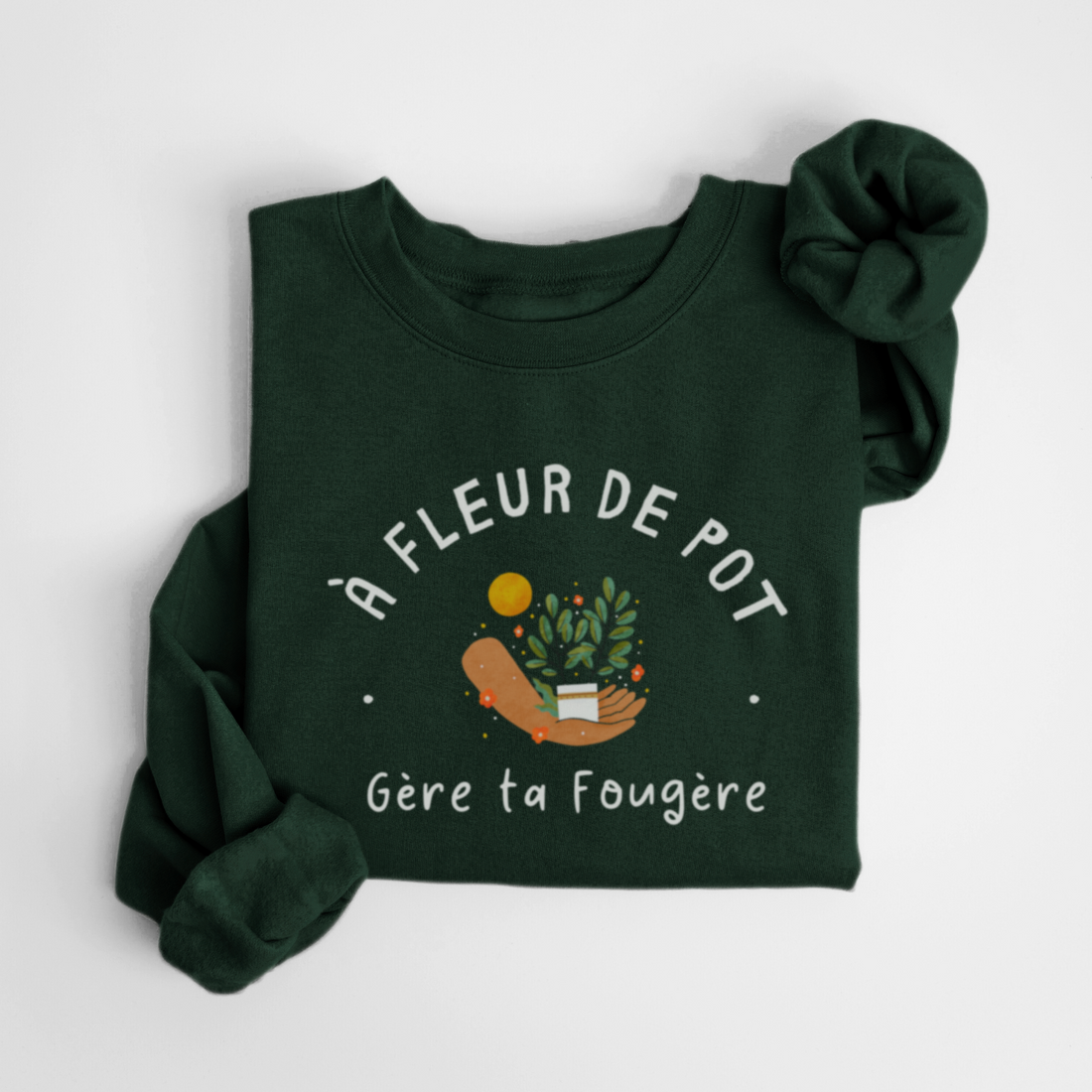 SWEATSHIRT FLEUR DE POT - FORÊT