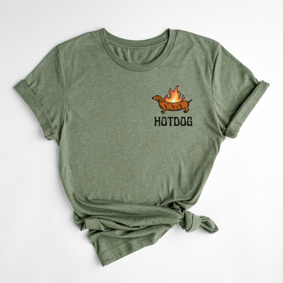 T-SHIRT HOTDOG - OLIVE