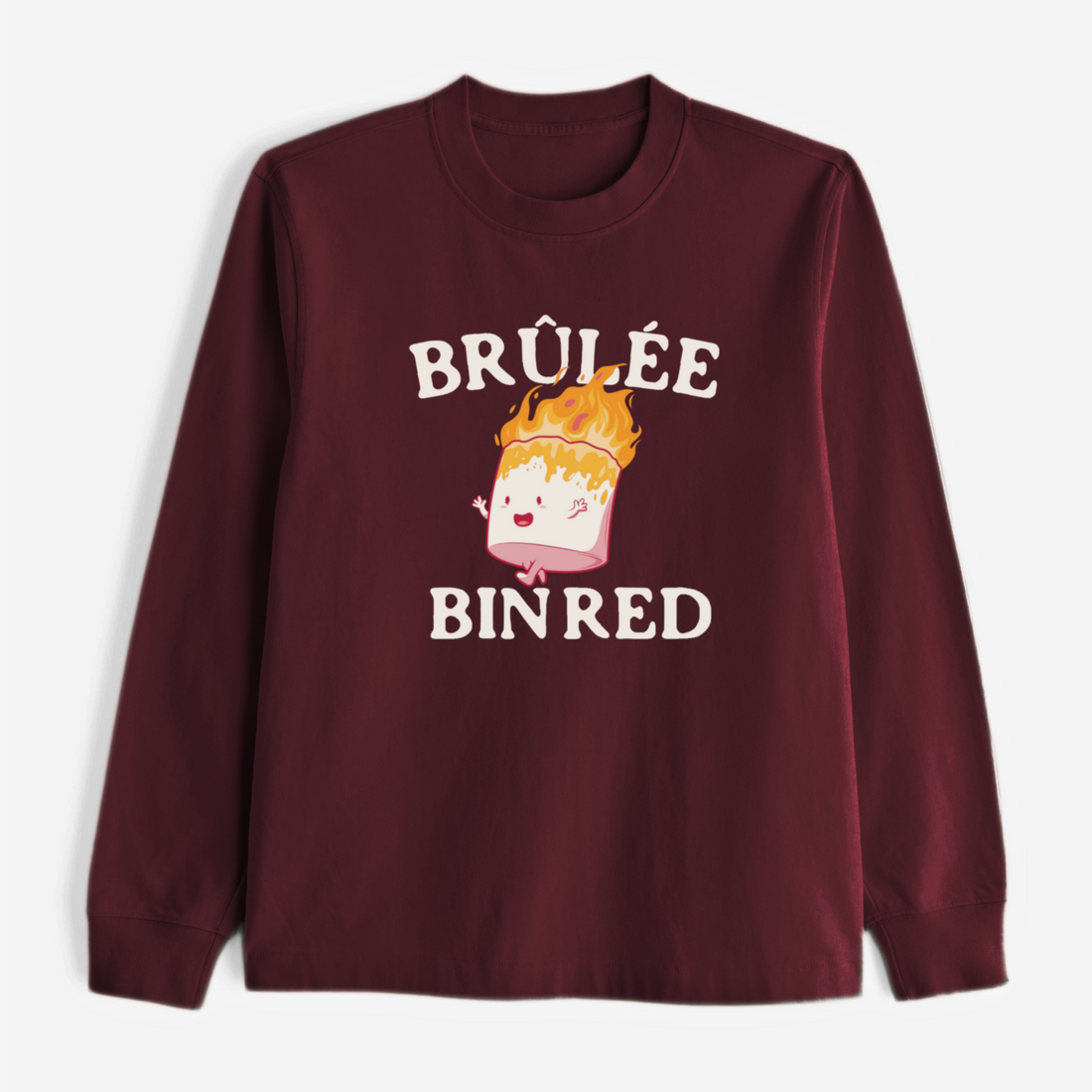 LONGSLEEVE BRÛLÉE BIN RED