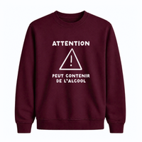 Sweatshirt Peut Contenir Alcool