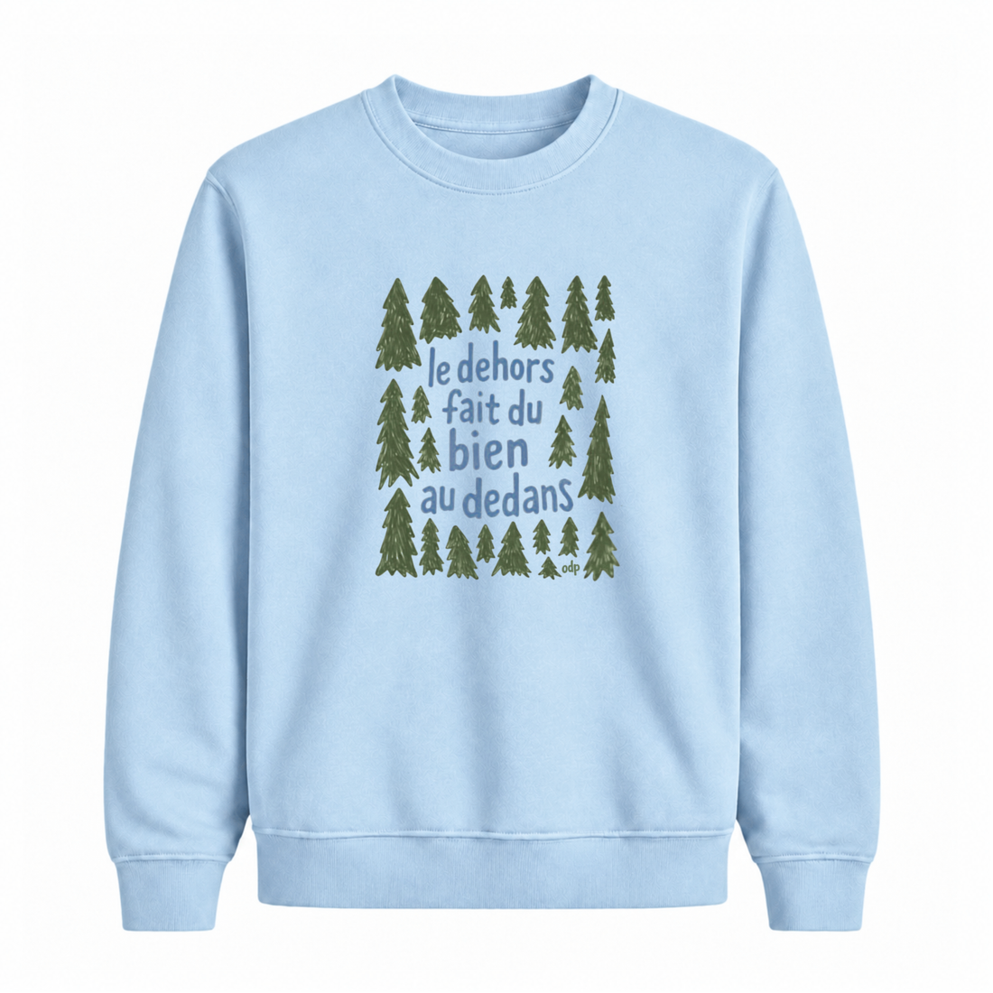 Sweatshirt Dehors Dedans Sapins