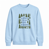 Sweatshirt Dehors Dedans Sapins