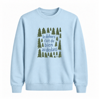 Sweatshirt Dehors Dedans Sapins