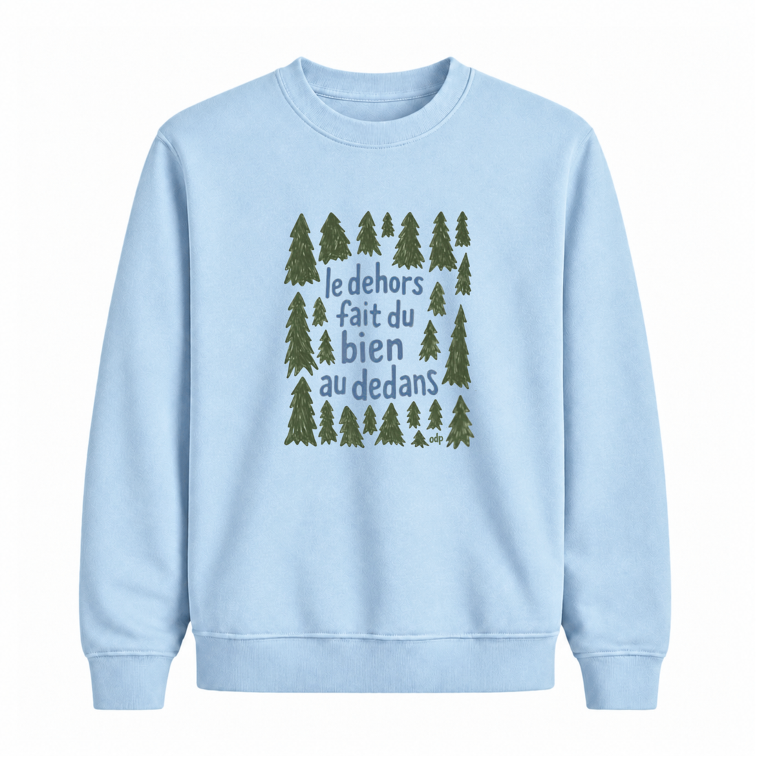 Sweatshirt Dehors Dedans Sapins