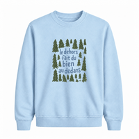 Sweatshirt Dehors Dedans Sapins