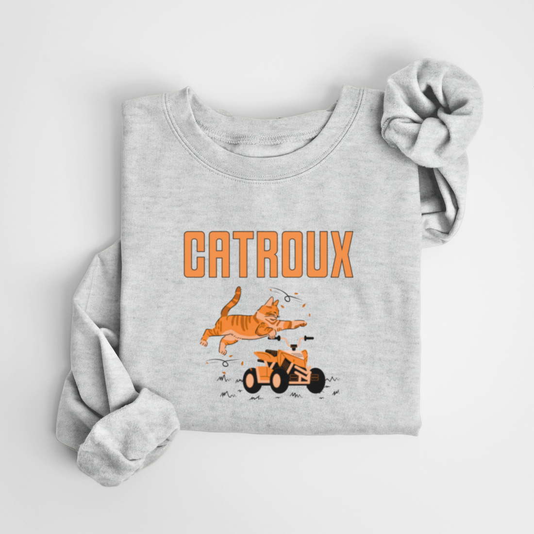 SWEATSHIRT CAT ROUX - GRUAU