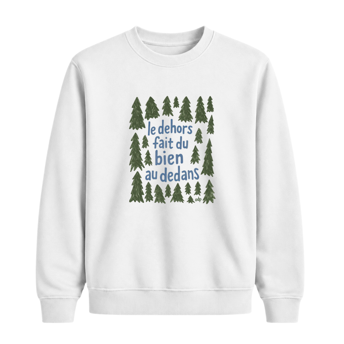 Sweatshirt Dehors Dedans Sapins
