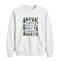 Sweatshirt Dehors Dedans Sapins