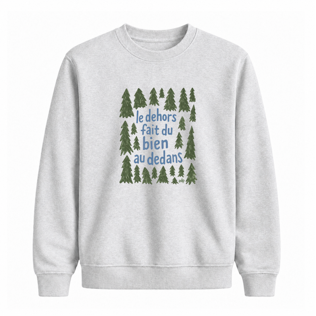 Sweatshirt Dehors Dedans Sapins
