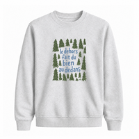 Sweatshirt Dehors Dedans Sapins