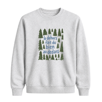 Sweatshirt Dehors Dedans Sapins