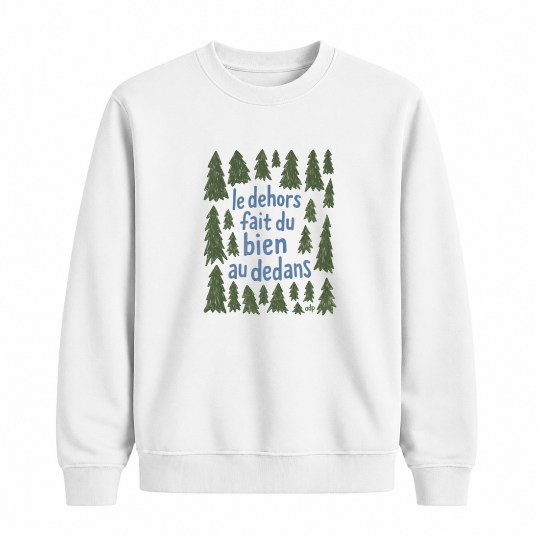 Sweatshirt Dehors Dedans Sapins