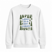 Sweatshirt Dehors Dedans Sapins
