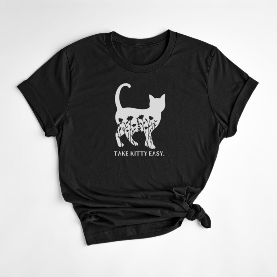 T-SHIRT KITTY - NOIR