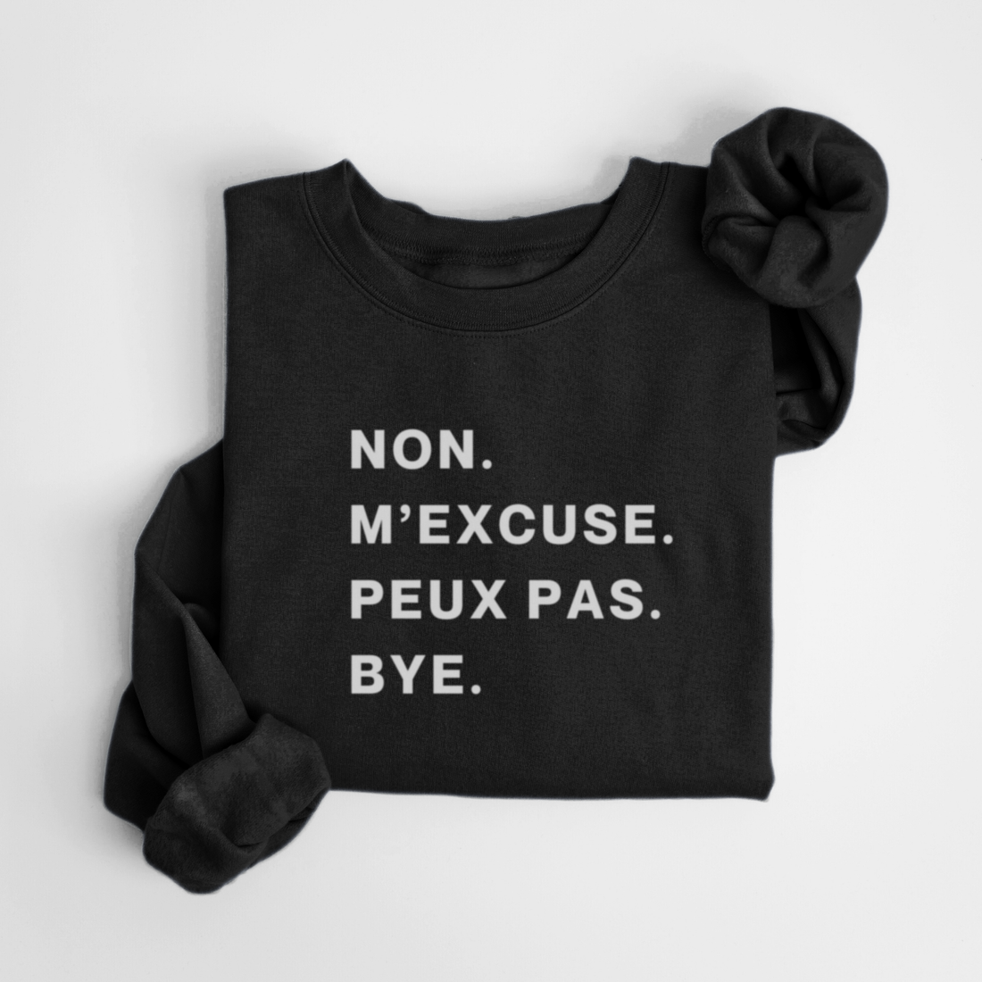 SWEATSHIRT PEUX PAS - NOIR