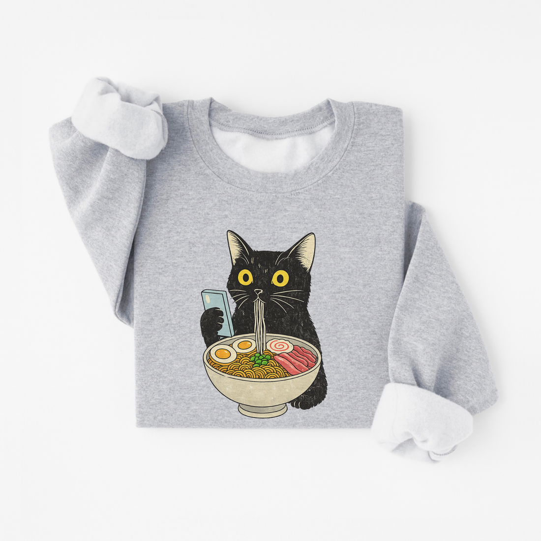 Sweatshirt Chat Ramen - Enfant