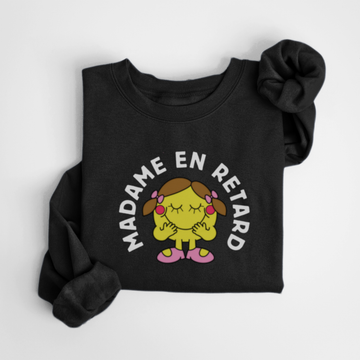 SWEATSHIRT MADAME RETARD - NOIR