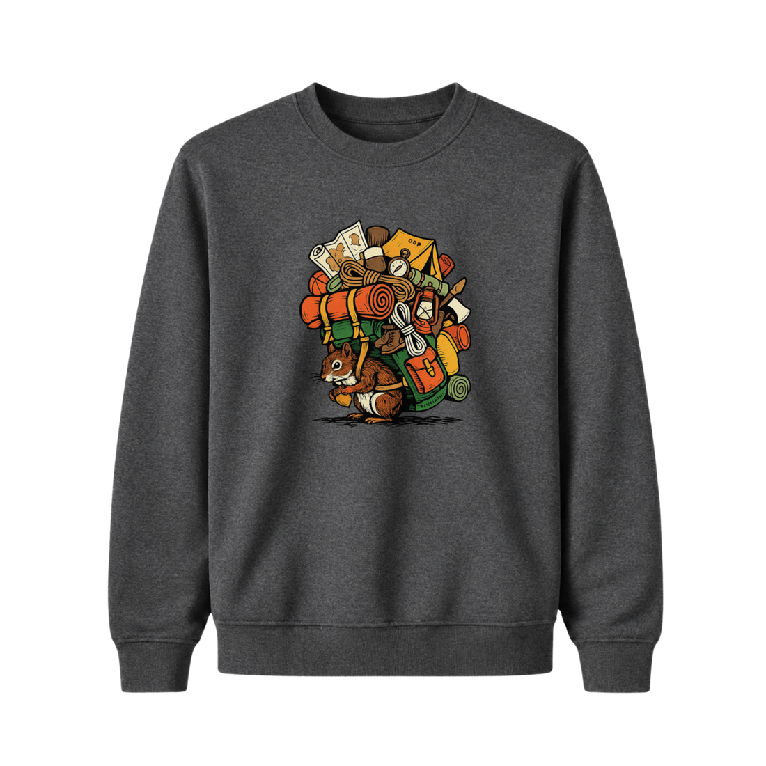 Sweatshirt Écureuil Camping - Enfant