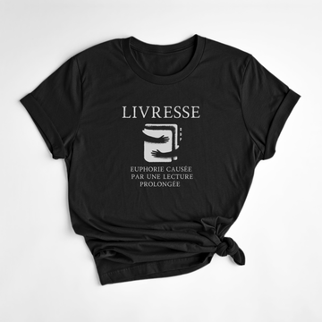 T-SHIRT LIVRESSE - NOIR