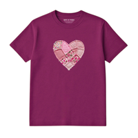 T-Shirt Coeur Effet Patch