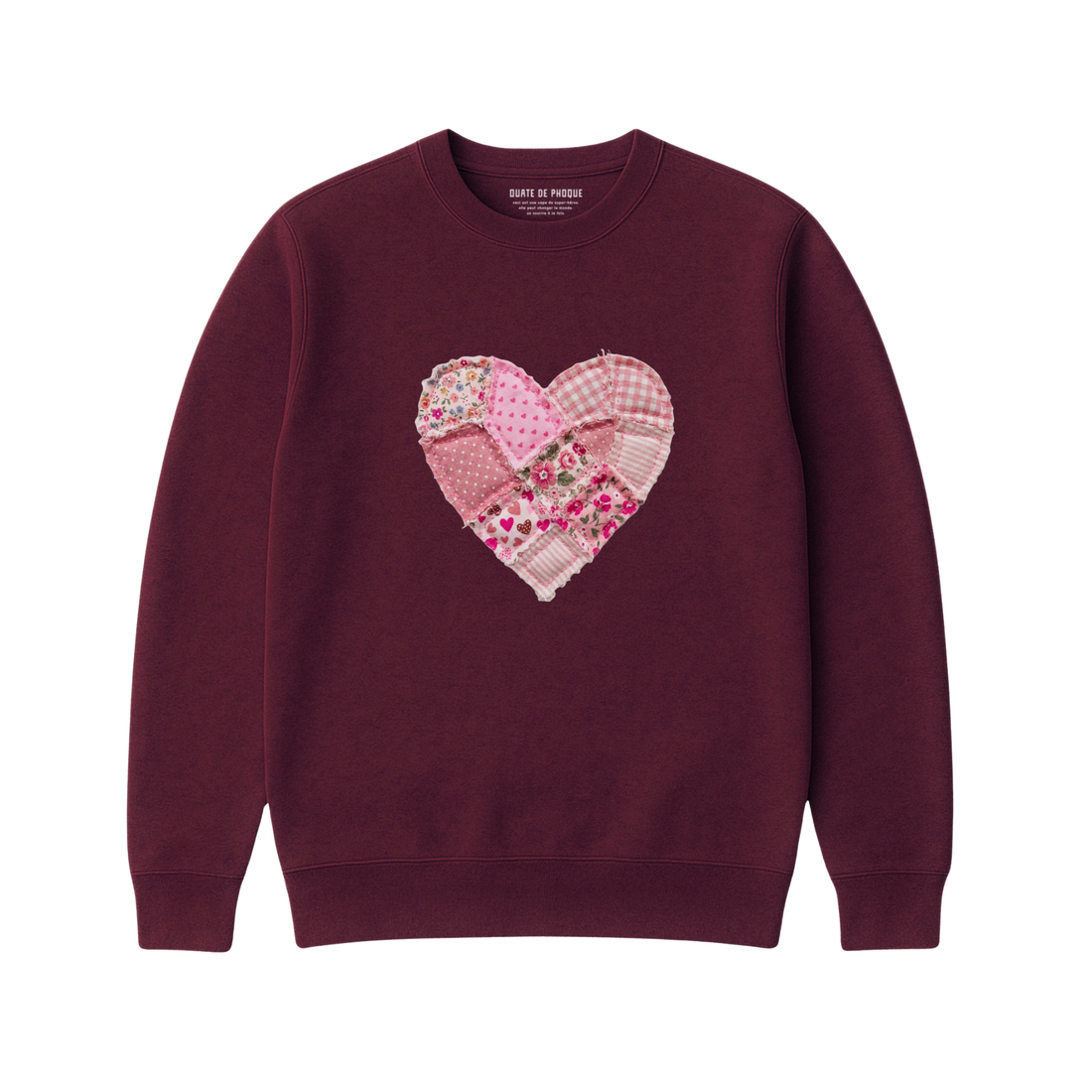 Sweatshirt Coeur Effet Patch - Enfant