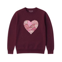 Sweatshirt Coeur Effet Patch - Enfant