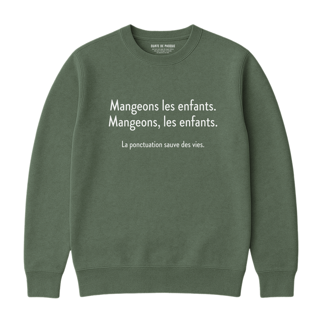 Sweatshirt Mangeons Les Enfants