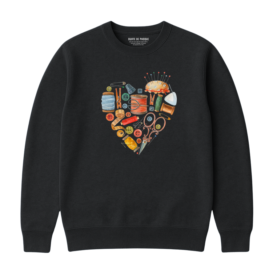 Sweatshirt Coeur Couture
