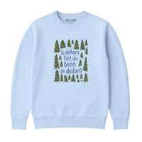 Sweatshirt Dehors Dedans Sapins
