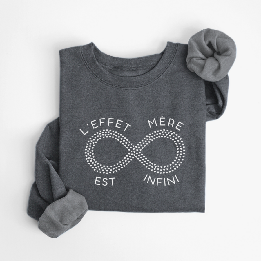 SWEATSHIRT EFFET MÈRE INFINI