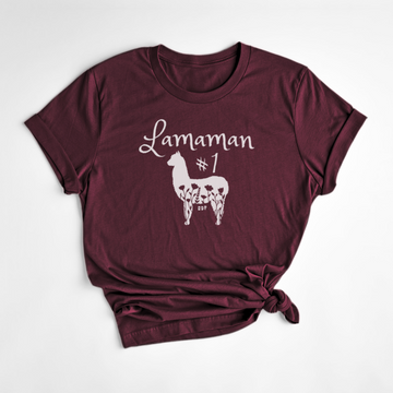 T-SHIRT LAMAMAN - BORDEAUX