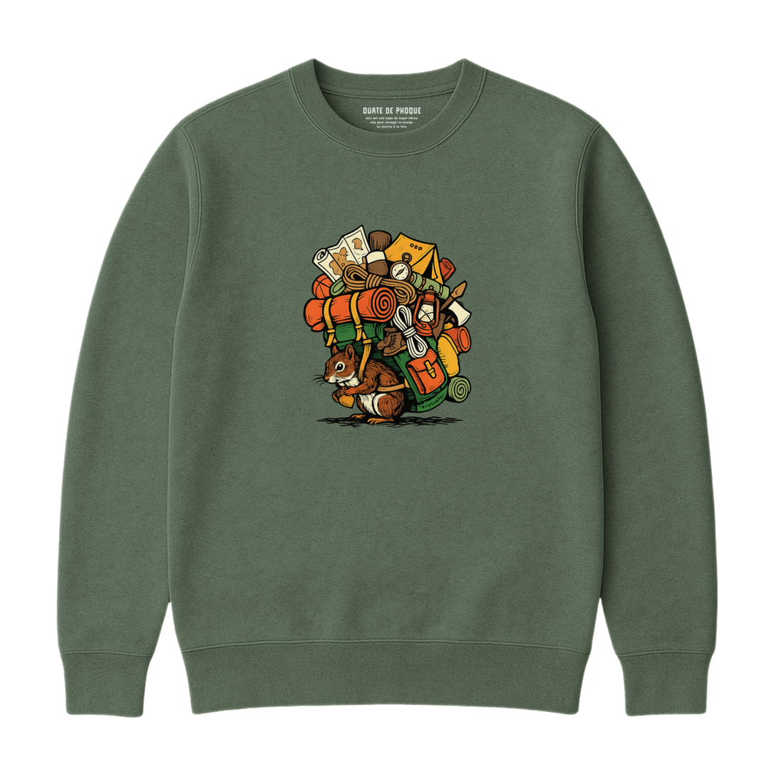 Sweatshirt Écureuil Camping