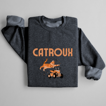 SWEATSHIRT CAT ROUX - CHARBON