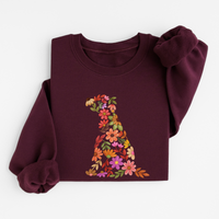 Sweatshirt Chien Floral