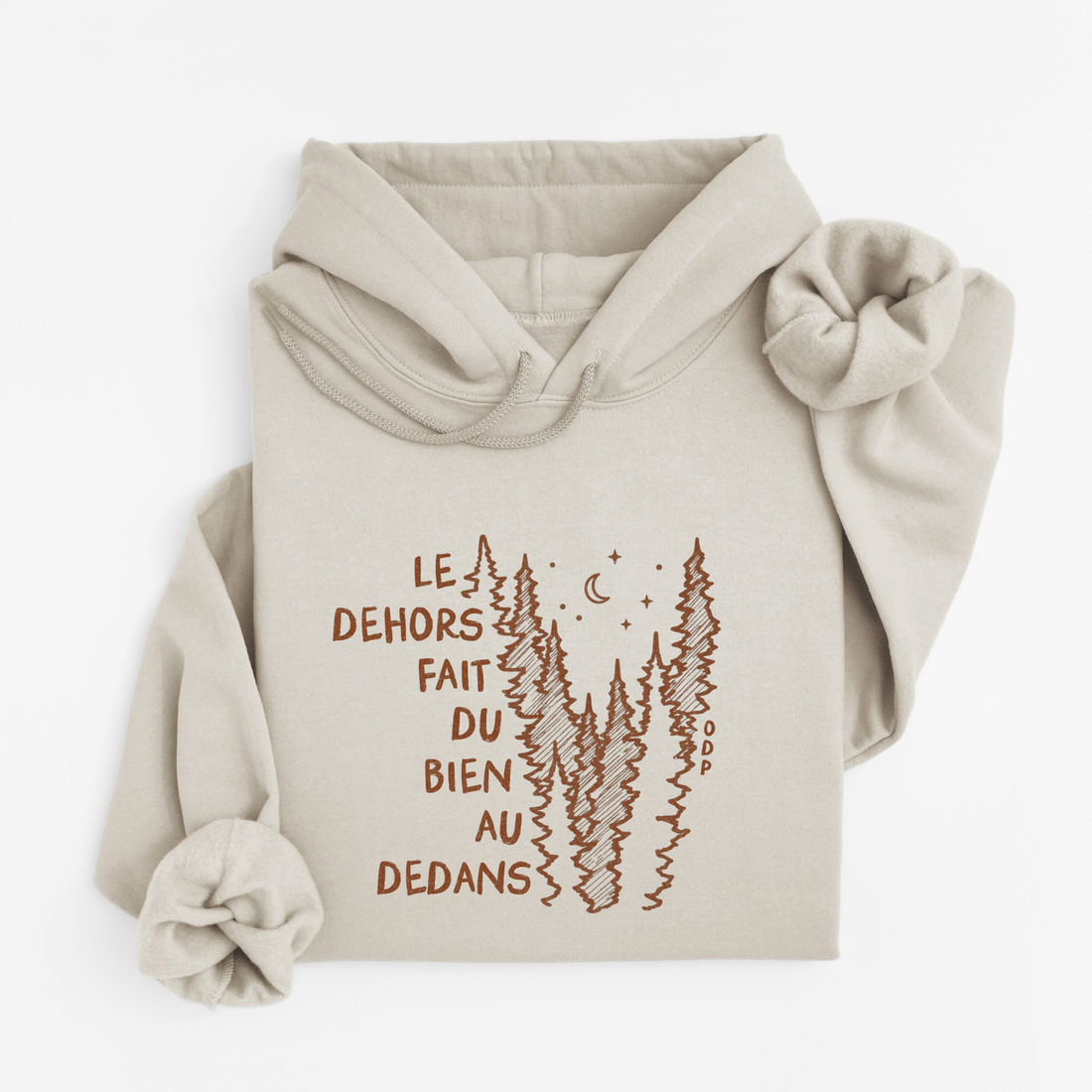 Hoodie Dehors Dedans Sapins