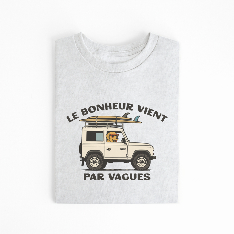 T-SHIRT BONHEUR VAGUES