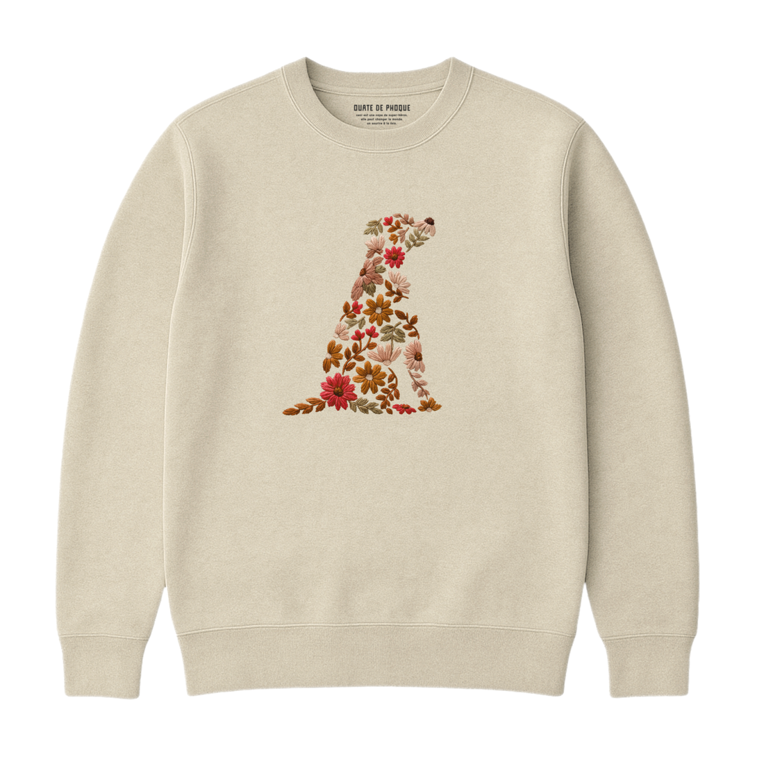 Sweatshirt Chien De Fleurs